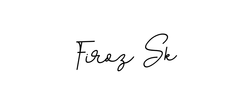 How to make Firoz Sk name signature. Use BallpointsItalic-DORy9 style for creating short signs online. This is the latest handwritten sign. Firoz Sk signature style 11 images and pictures png