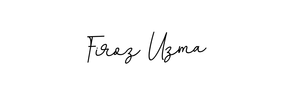 This is the best signature style for the Firoz Uzma name. Also you like these signature font (BallpointsItalic-DORy9). Mix name signature. Firoz Uzma signature style 11 images and pictures png