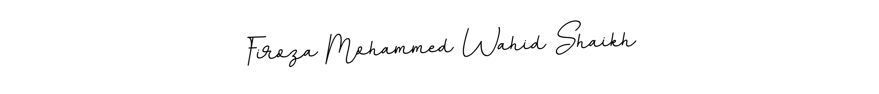 This is the best signature style for the Firoza Mohammed Wahid Shaikh name. Also you like these signature font (BallpointsItalic-DORy9). Mix name signature. Firoza Mohammed Wahid Shaikh signature style 11 images and pictures png