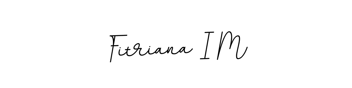 if you are searching for the best signature style for your name Fitriana I M. so please give up your signature search. here we have designed multiple signature styles  using BallpointsItalic-DORy9. Fitriana I M signature style 11 images and pictures png