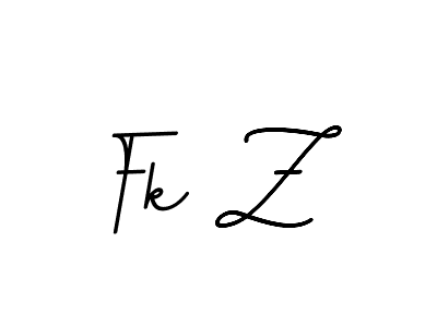 Fk Z stylish signature style. Best Handwritten Sign (BallpointsItalic-DORy9) for my name. Handwritten Signature Collection Ideas for my name Fk Z. Fk Z signature style 11 images and pictures png