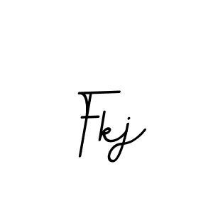 Create a beautiful signature design for name Fkj. With this signature (BallpointsItalic-DORy9) fonts, you can make a handwritten signature for free. Fkj signature style 11 images and pictures png