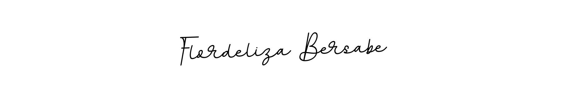 The best way (BallpointsItalic-DORy9) to make a short signature is to pick only two or three words in your name. The name Flordeliza Bersabe include a total of six letters. For converting this name. Flordeliza Bersabe signature style 11 images and pictures png