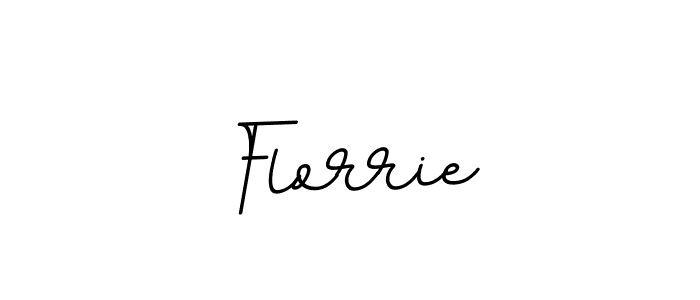 Create a beautiful signature design for name Florrie. With this signature (BallpointsItalic-DORy9) fonts, you can make a handwritten signature for free. Florrie signature style 11 images and pictures png