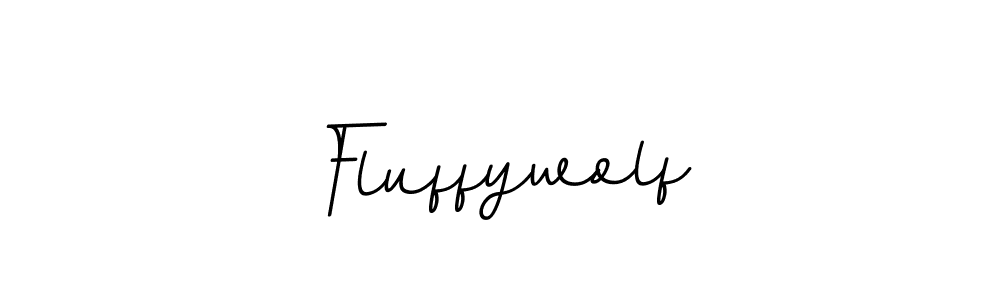 Use a signature maker to create a handwritten signature online. With this signature software, you can design (BallpointsItalic-DORy9) your own signature for name Fluffywolf. Fluffywolf signature style 11 images and pictures png
