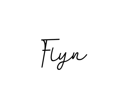 Make a beautiful signature design for name Flyn. With this signature (BallpointsItalic-DORy9) style, you can create a handwritten signature for free. Flyn signature style 11 images and pictures png