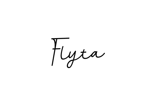 Make a beautiful signature design for name Flyta. With this signature (BallpointsItalic-DORy9) style, you can create a handwritten signature for free. Flyta signature style 11 images and pictures png