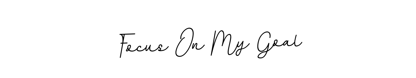 The best way (BallpointsItalic-DORy9) to make a short signature is to pick only two or three words in your name. The name Focus On My Goal include a total of six letters. For converting this name. Focus On My Goal signature style 11 images and pictures png