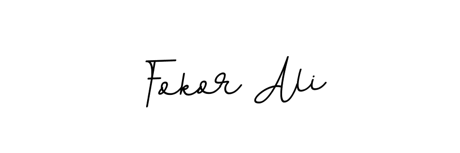 Use a signature maker to create a handwritten signature online. With this signature software, you can design (BallpointsItalic-DORy9) your own signature for name Fokor Ali. Fokor Ali signature style 11 images and pictures png