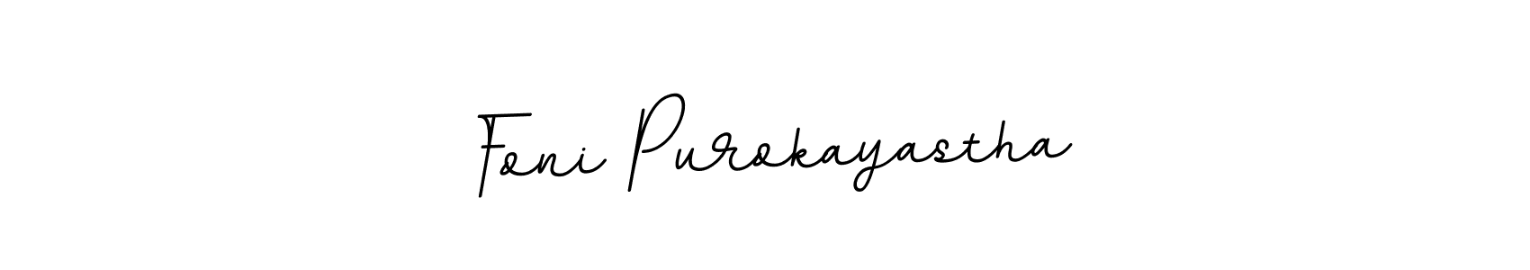 How to make Foni Purokayastha signature? BallpointsItalic-DORy9 is a professional autograph style. Create handwritten signature for Foni Purokayastha name. Foni Purokayastha signature style 11 images and pictures png