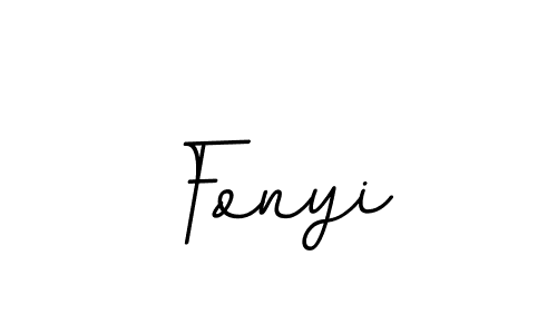 You should practise on your own different ways (BallpointsItalic-DORy9) to write your name (Fonyi) in signature. don't let someone else do it for you. Fonyi signature style 11 images and pictures png