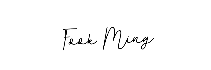 The best way (BallpointsItalic-DORy9) to make a short signature is to pick only two or three words in your name. The name Fook Ming include a total of six letters. For converting this name. Fook Ming signature style 11 images and pictures png