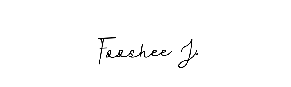 Also we have Fooshee J. name is the best signature style. Create professional handwritten signature collection using BallpointsItalic-DORy9 autograph style. Fooshee J. signature style 11 images and pictures png