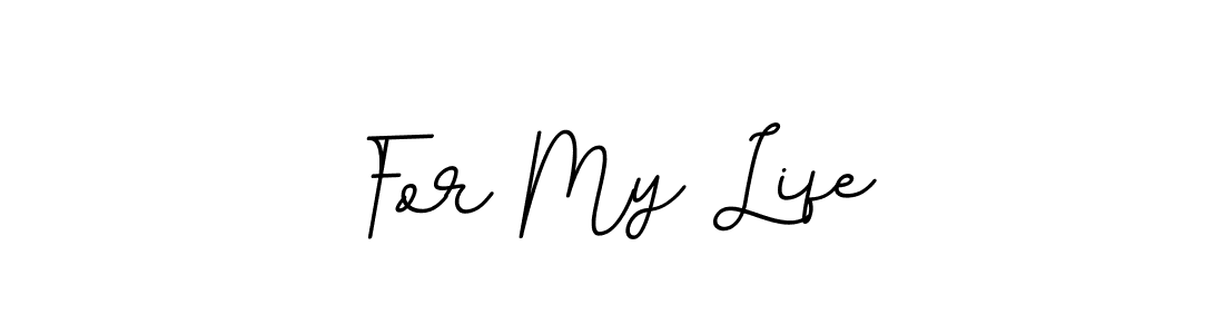 Similarly BallpointsItalic-DORy9 is the best handwritten signature design. Signature creator online .You can use it as an online autograph creator for name For My Life. For My Life signature style 11 images and pictures png