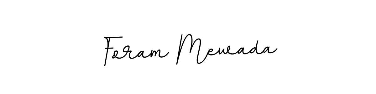 How to make Foram Mewada name signature. Use BallpointsItalic-DORy9 style for creating short signs online. This is the latest handwritten sign. Foram Mewada signature style 11 images and pictures png