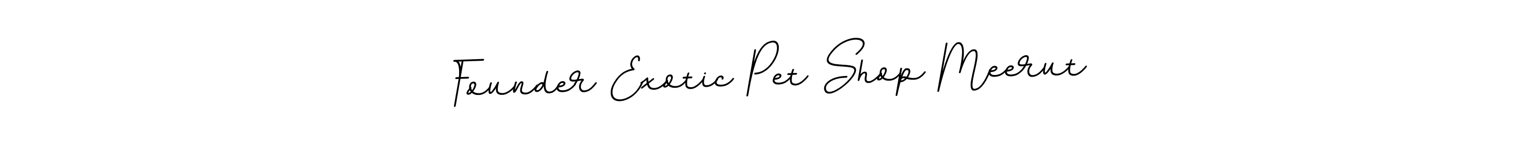 How to make Founder Exotic Pet Shop Meerut signature? BallpointsItalic-DORy9 is a professional autograph style. Create handwritten signature for Founder Exotic Pet Shop Meerut name. Founder Exotic Pet Shop Meerut signature style 11 images and pictures png