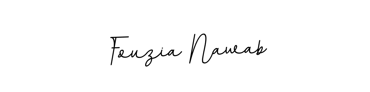 Create a beautiful signature design for name Fouzia Nawab. With this signature (BallpointsItalic-DORy9) fonts, you can make a handwritten signature for free. Fouzia Nawab signature style 11 images and pictures png