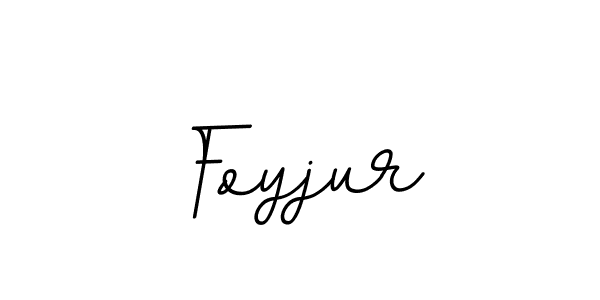 How to make Foyjur name signature. Use BallpointsItalic-DORy9 style for creating short signs online. This is the latest handwritten sign. Foyjur signature style 11 images and pictures png