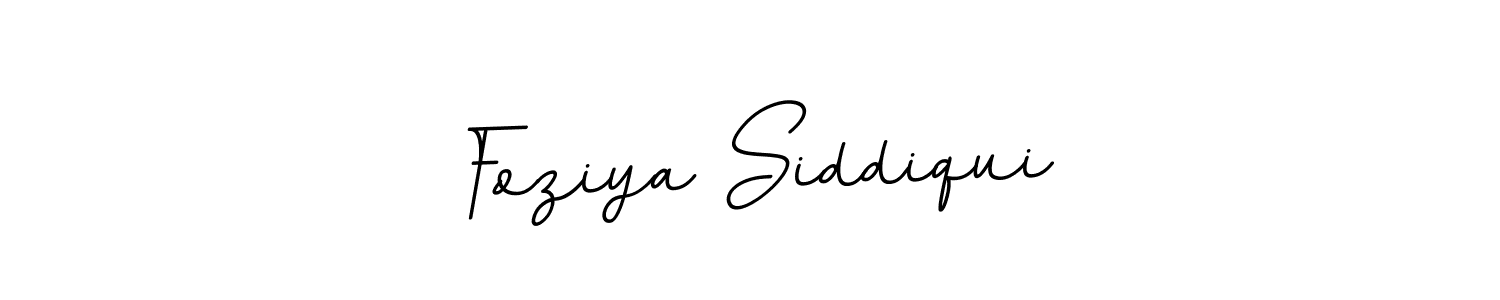 This is the best signature style for the Foziya Siddiqui name. Also you like these signature font (BallpointsItalic-DORy9). Mix name signature. Foziya Siddiqui signature style 11 images and pictures png