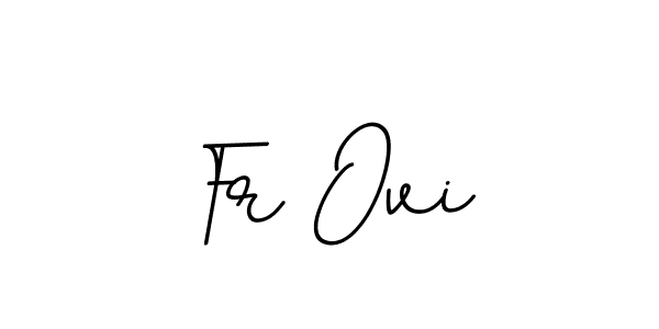 How to make Fr Ovi name signature. Use BallpointsItalic-DORy9 style for creating short signs online. This is the latest handwritten sign. Fr Ovi signature style 11 images and pictures png