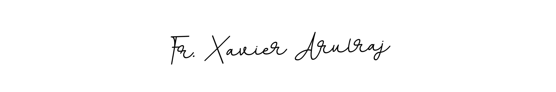 How to make Fr. Xavier Arulraj name signature. Use BallpointsItalic-DORy9 style for creating short signs online. This is the latest handwritten sign. Fr. Xavier Arulraj signature style 11 images and pictures png