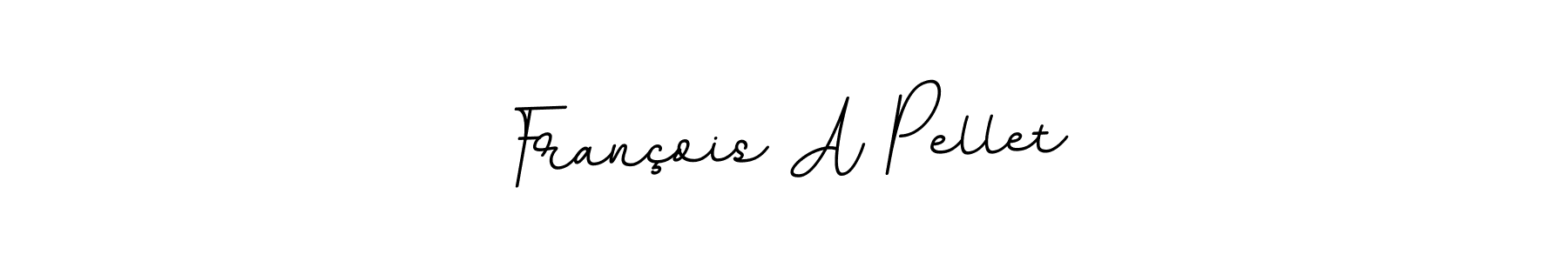 How to make François A Pellet name signature. Use BallpointsItalic-DORy9 style for creating short signs online. This is the latest handwritten sign. François A Pellet signature style 11 images and pictures png