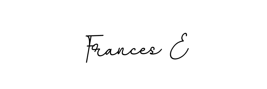 This is the best signature style for the Frances E name. Also you like these signature font (BallpointsItalic-DORy9). Mix name signature. Frances E signature style 11 images and pictures png