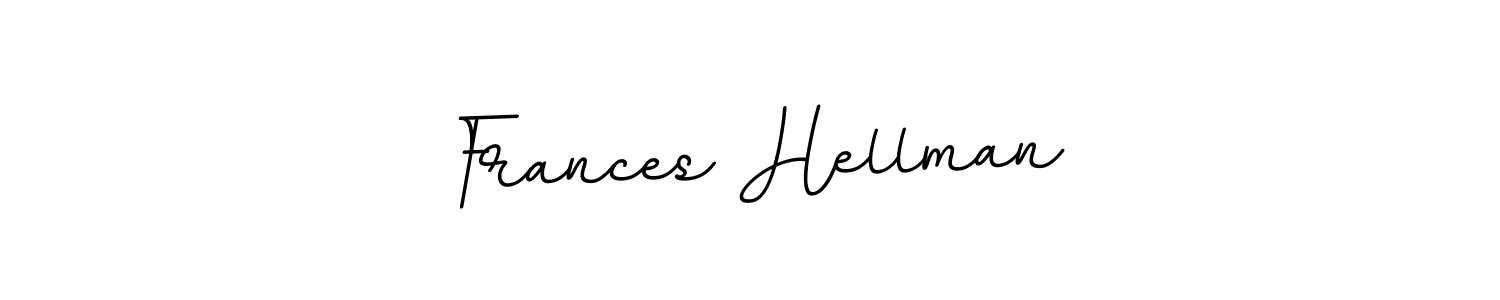 How to make Frances Hellman name signature. Use BallpointsItalic-DORy9 style for creating short signs online. This is the latest handwritten sign. Frances Hellman signature style 11 images and pictures png