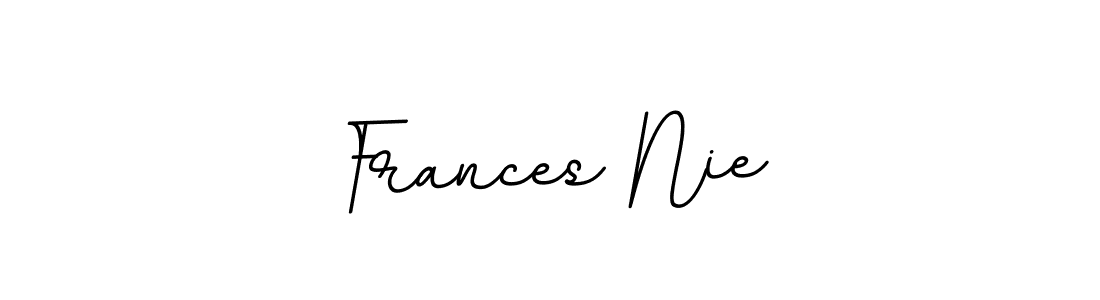 The best way (BallpointsItalic-DORy9) to make a short signature is to pick only two or three words in your name. The name Frances Nie include a total of six letters. For converting this name. Frances Nie signature style 11 images and pictures png