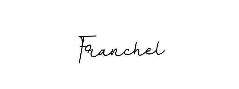 It looks lik you need a new signature style for name Franchel. Design unique handwritten (BallpointsItalic-DORy9) signature with our free signature maker in just a few clicks. Franchel signature style 11 images and pictures png