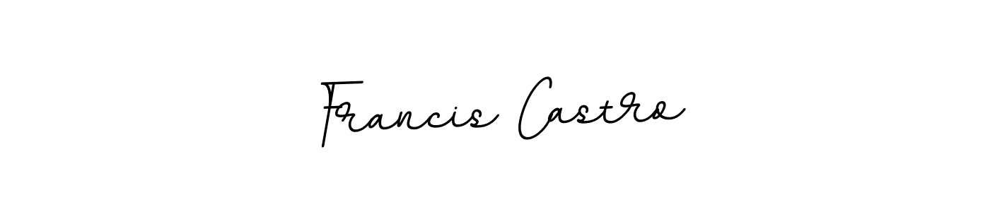 How to make Francis Castro name signature. Use BallpointsItalic-DORy9 style for creating short signs online. This is the latest handwritten sign. Francis Castro signature style 11 images and pictures png