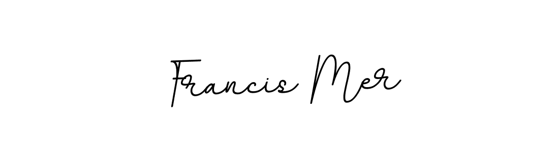 Design your own signature with our free online signature maker. With this signature software, you can create a handwritten (BallpointsItalic-DORy9) signature for name Francis Mer. Francis Mer signature style 11 images and pictures png
