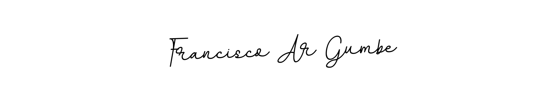Make a beautiful signature design for name Francisco Ar Gumbe. With this signature (BallpointsItalic-DORy9) style, you can create a handwritten signature for free. Francisco Ar Gumbe signature style 11 images and pictures png