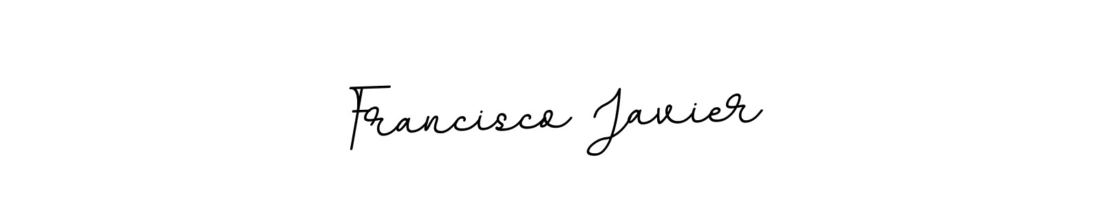 Design your own signature with our free online signature maker. With this signature software, you can create a handwritten (BallpointsItalic-DORy9) signature for name Francisco Javier. Francisco Javier signature style 11 images and pictures png