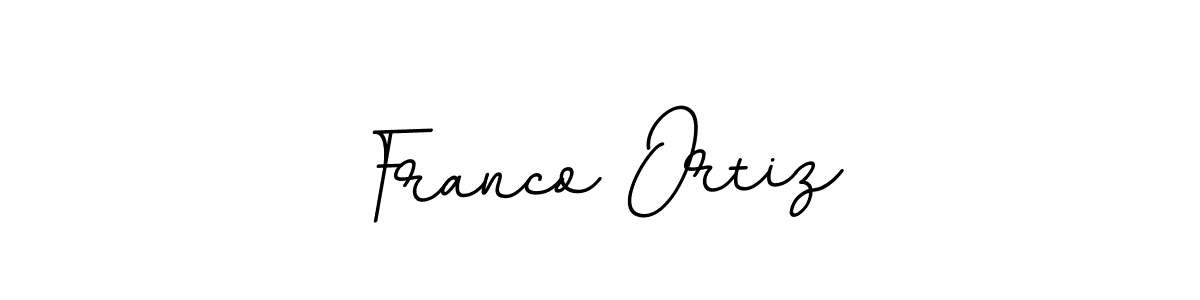 Design your own signature with our free online signature maker. With this signature software, you can create a handwritten (BallpointsItalic-DORy9) signature for name Franco Ortiz. Franco Ortiz signature style 11 images and pictures png