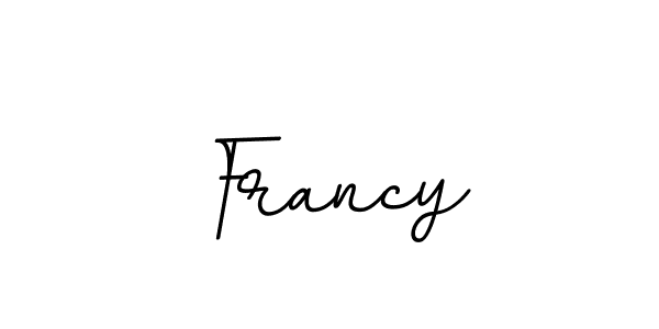 You should practise on your own different ways (BallpointsItalic-DORy9) to write your name (Francy) in signature. don't let someone else do it for you. Francy signature style 11 images and pictures png