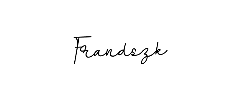 Make a beautiful signature design for name Frandszk. With this signature (BallpointsItalic-DORy9) style, you can create a handwritten signature for free. Frandszk signature style 11 images and pictures png