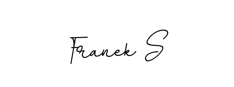 if you are searching for the best signature style for your name Franek S. so please give up your signature search. here we have designed multiple signature styles  using BallpointsItalic-DORy9. Franek S signature style 11 images and pictures png