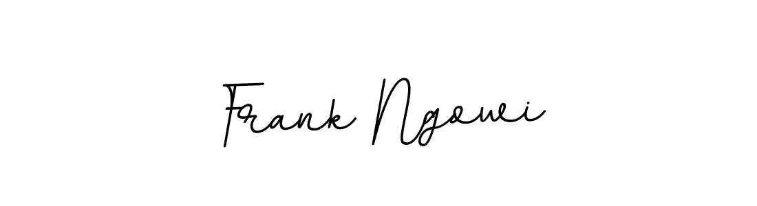 How to make Frank Ngowi name signature. Use BallpointsItalic-DORy9 style for creating short signs online. This is the latest handwritten sign. Frank Ngowi signature style 11 images and pictures png