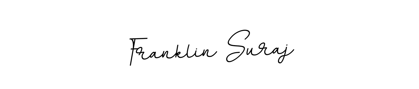 Make a beautiful signature design for name Franklin Suraj. With this signature (BallpointsItalic-DORy9) style, you can create a handwritten signature for free. Franklin Suraj signature style 11 images and pictures png