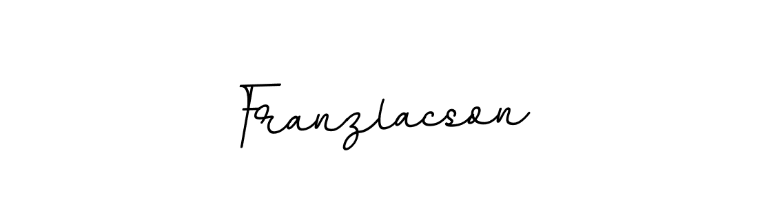 Use a signature maker to create a handwritten signature online. With this signature software, you can design (BallpointsItalic-DORy9) your own signature for name Franzlacson. Franzlacson signature style 11 images and pictures png