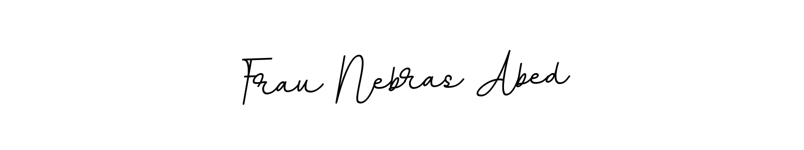 if you are searching for the best signature style for your name Frau Nebras Abed. so please give up your signature search. here we have designed multiple signature styles  using BallpointsItalic-DORy9. Frau Nebras Abed signature style 11 images and pictures png