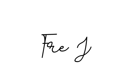 Fre J stylish signature style. Best Handwritten Sign (BallpointsItalic-DORy9) for my name. Handwritten Signature Collection Ideas for my name Fre J. Fre J signature style 11 images and pictures png