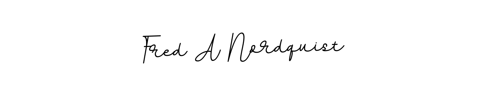 Use a signature maker to create a handwritten signature online. With this signature software, you can design (BallpointsItalic-DORy9) your own signature for name Fred A Nordquist. Fred A Nordquist signature style 11 images and pictures png