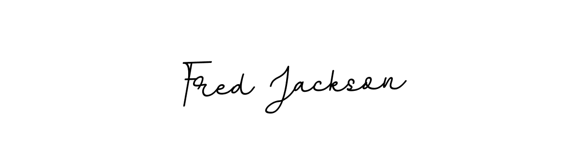 Use a signature maker to create a handwritten signature online. With this signature software, you can design (BallpointsItalic-DORy9) your own signature for name Fred Jackson. Fred Jackson signature style 11 images and pictures png
