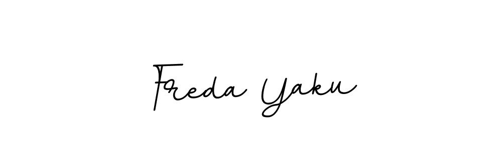 if you are searching for the best signature style for your name Freda Yaku. so please give up your signature search. here we have designed multiple signature styles  using BallpointsItalic-DORy9. Freda Yaku signature style 11 images and pictures png