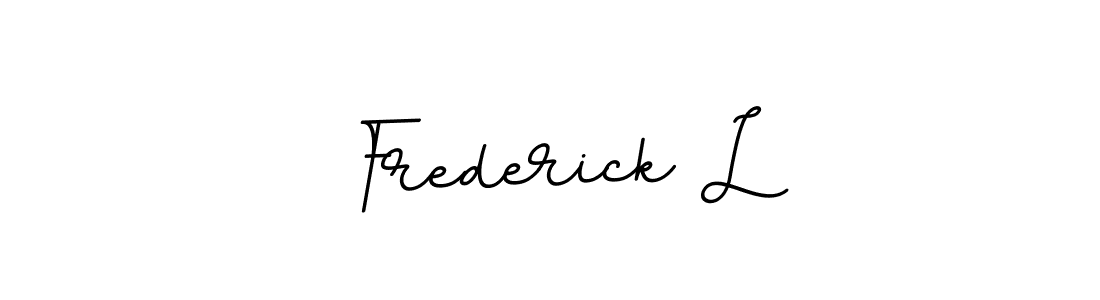 Design your own signature with our free online signature maker. With this signature software, you can create a handwritten (BallpointsItalic-DORy9) signature for name Frederick L. Frederick L signature style 11 images and pictures png