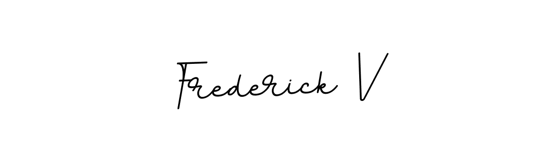 Design your own signature with our free online signature maker. With this signature software, you can create a handwritten (BallpointsItalic-DORy9) signature for name Frederick V. Frederick V signature style 11 images and pictures png