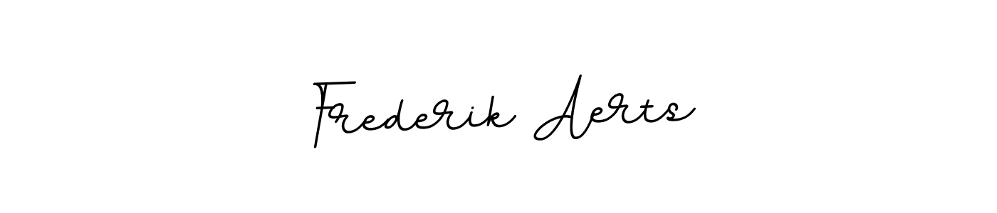 How to make Frederik Aerts name signature. Use BallpointsItalic-DORy9 style for creating short signs online. This is the latest handwritten sign. Frederik Aerts signature style 11 images and pictures png