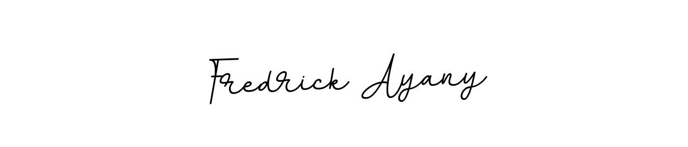 How to make Fredrick Ayany name signature. Use BallpointsItalic-DORy9 style for creating short signs online. This is the latest handwritten sign. Fredrick Ayany signature style 11 images and pictures png